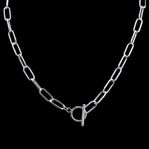 Paper Clip Necklace with Toggle Clasp - You select your perfect length